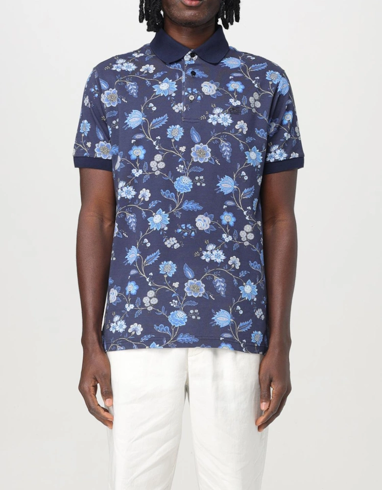Floral Print Polo Shirt