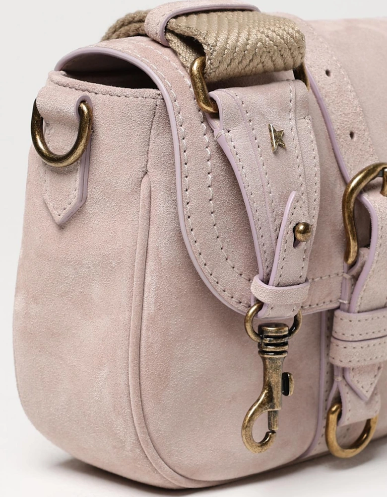 Suede Leather Crossbody Bag