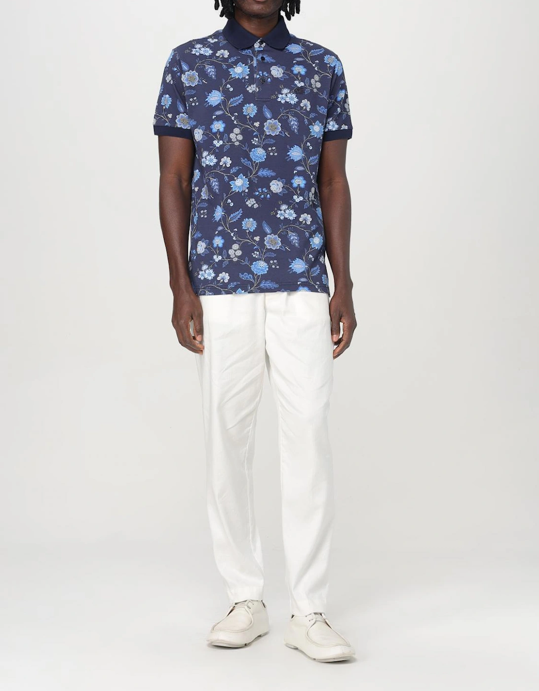 Floral Print Polo Shirt