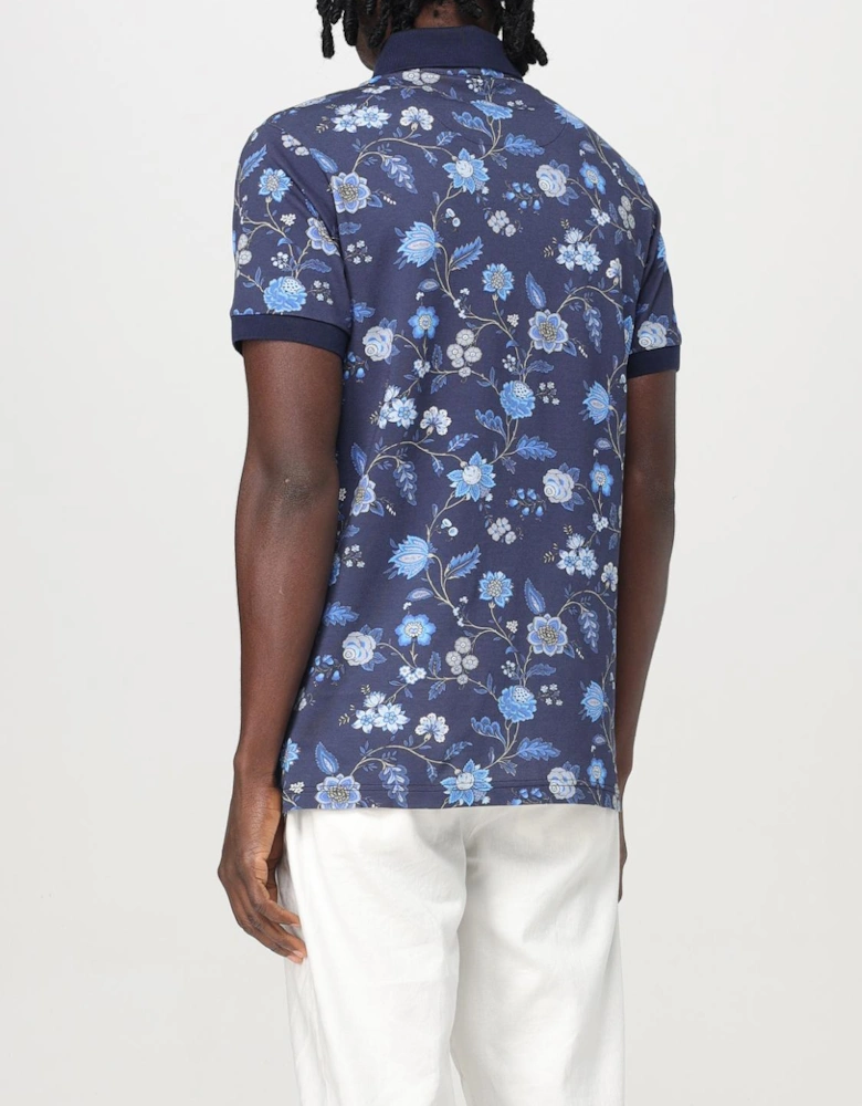Floral Print Polo Shirt
