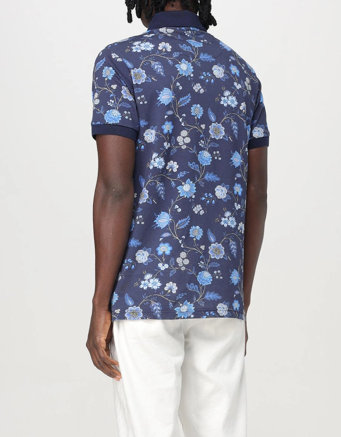 Floral Print Polo Shirt