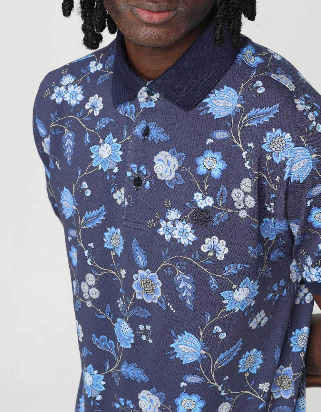 Floral Print Polo Shirt