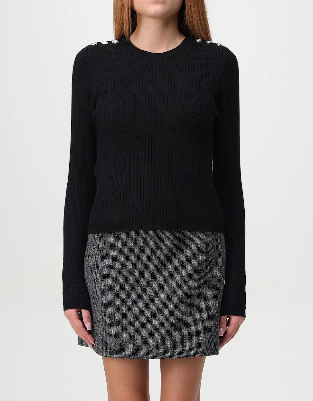Ribbed Knit Pullover Sweater