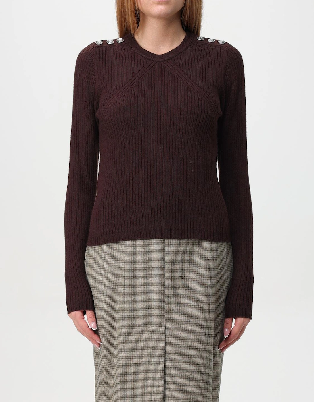 Ribbed Knit Pullover Sweater