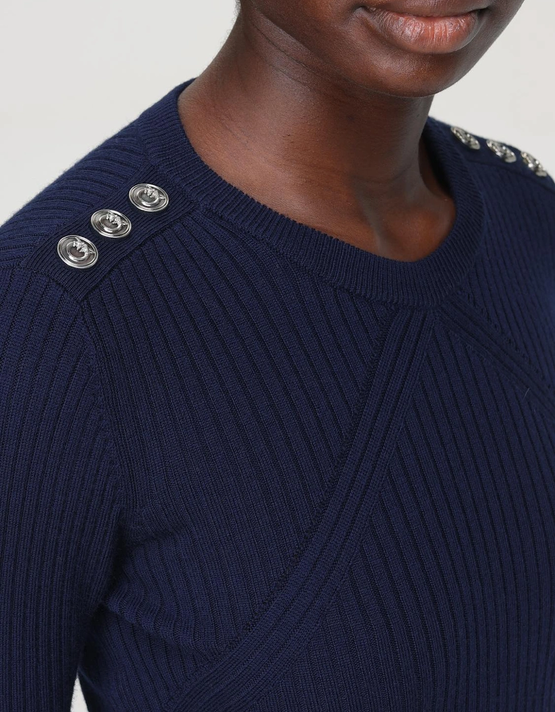 Ribbed Knit Pullover Sweater