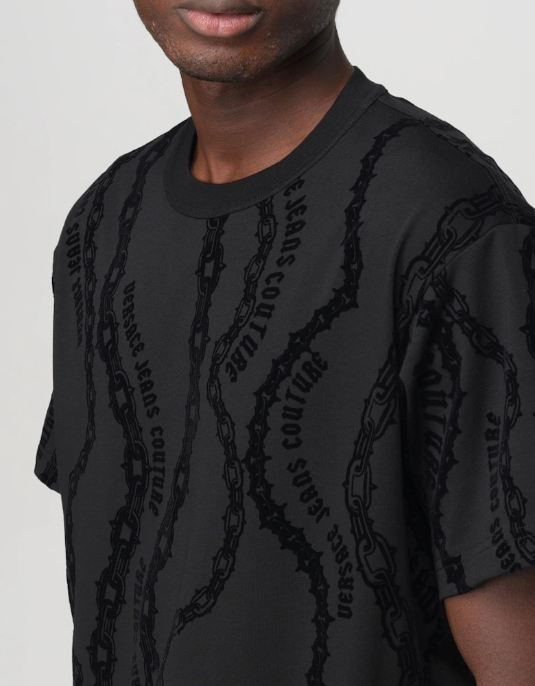Chain Print Short Sleeve Tee