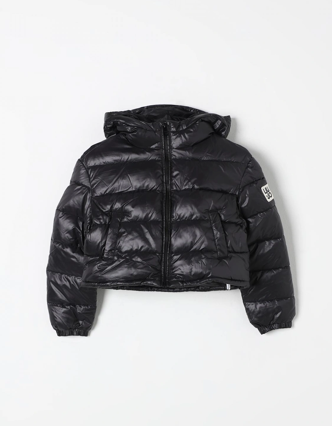 Cropped Puffer Jacket Shiny Nylon, 3 of 2