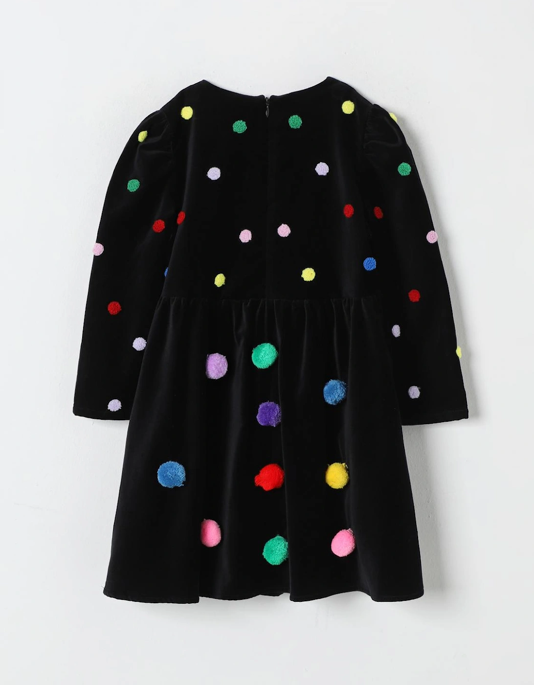 Velvet PomPom Dress, 4 of 3