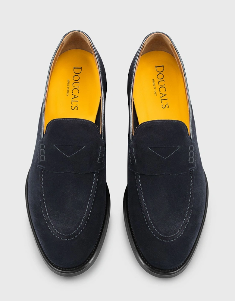 Penny Loafers Suede Leather Casual