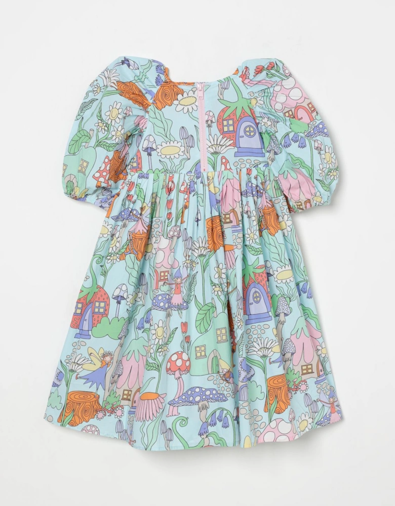 Fairy Garden Puff Sleeve Dress
