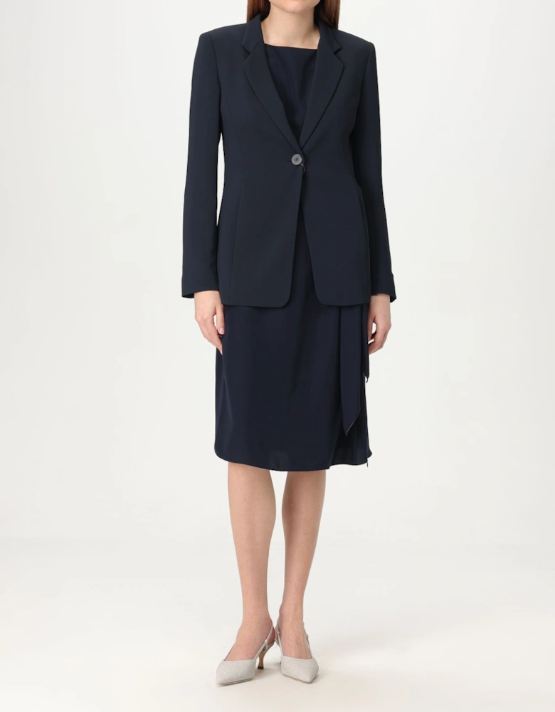 Structured Notch Lapel Blazer