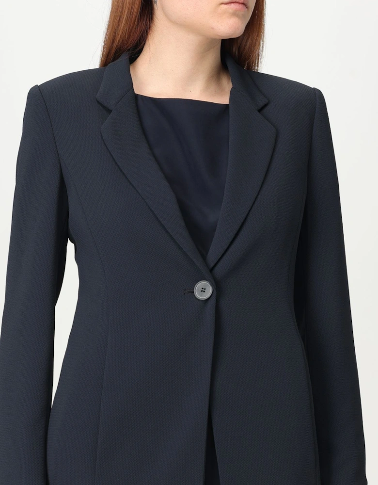 Structured Notch Lapel Blazer