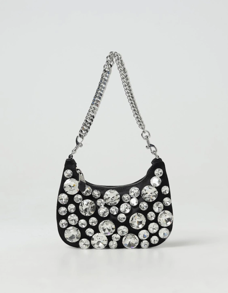 CrystalEmbellished Satin Clutch