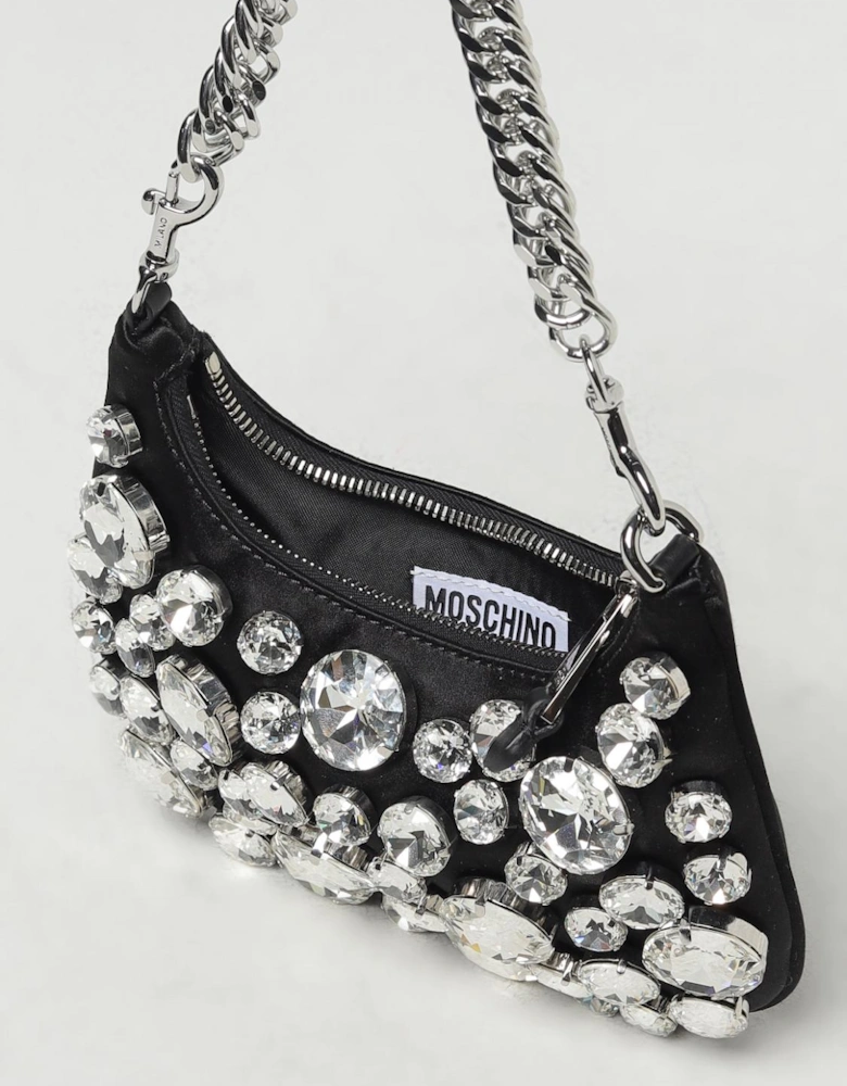 CrystalEmbellished Satin Clutch