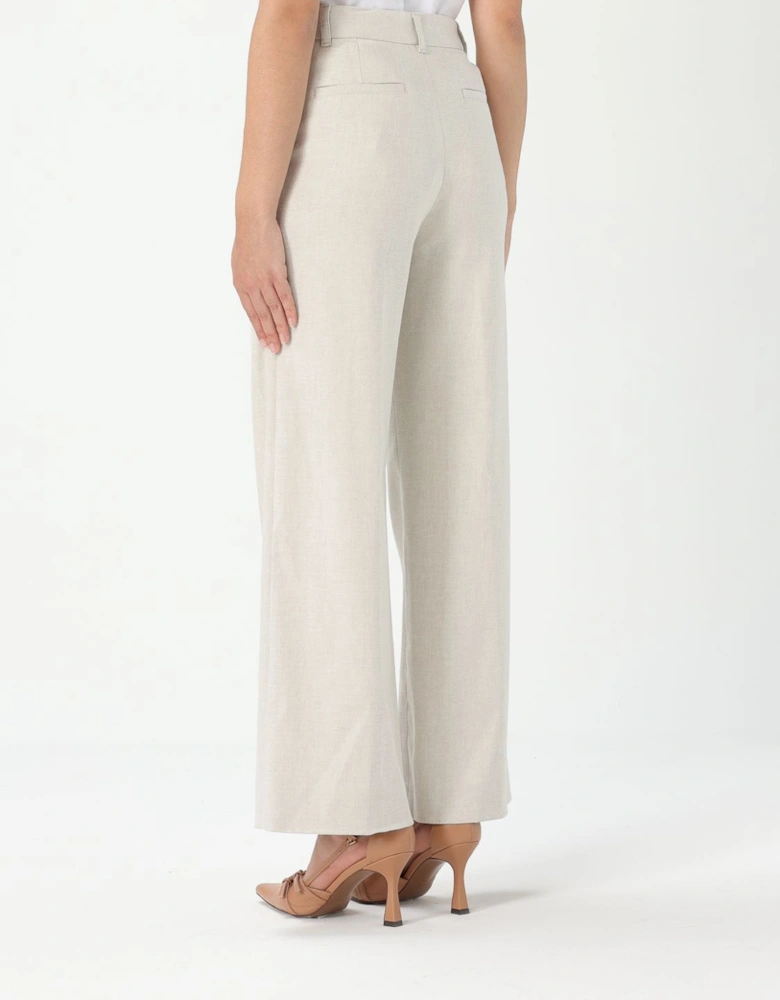 Wide Leg Linen Blend Pants