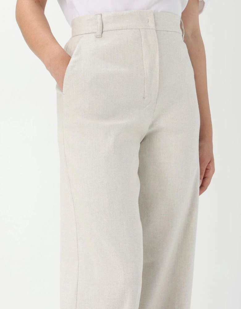 Wide Leg Linen Blend Pants