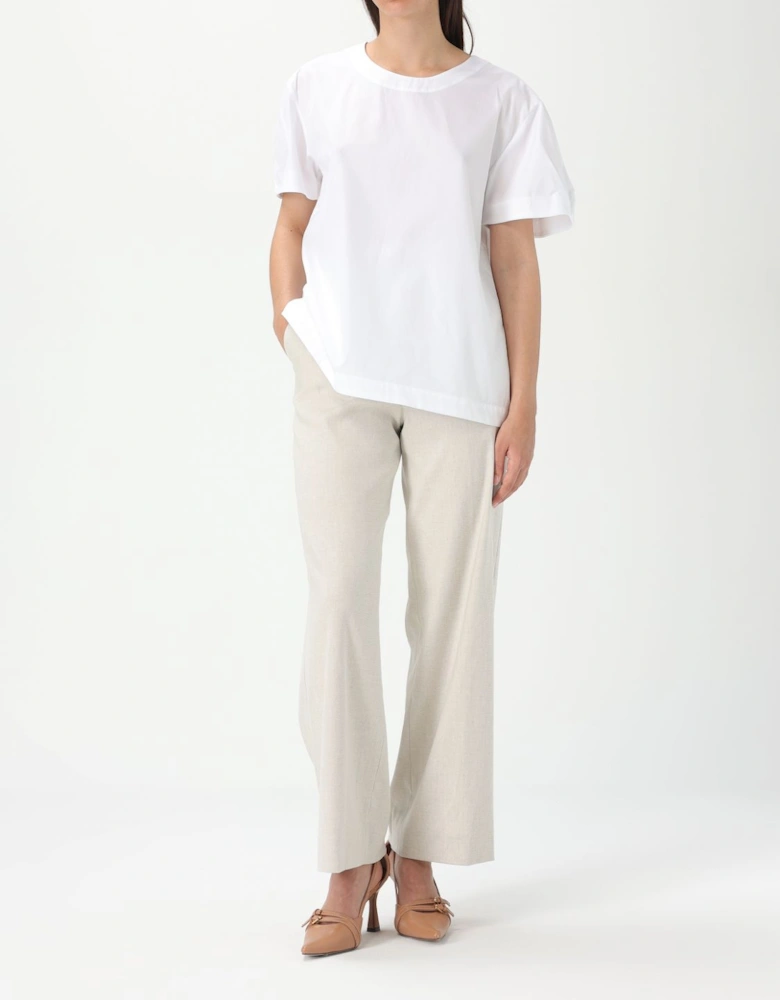 Wide Leg Linen Blend Pants