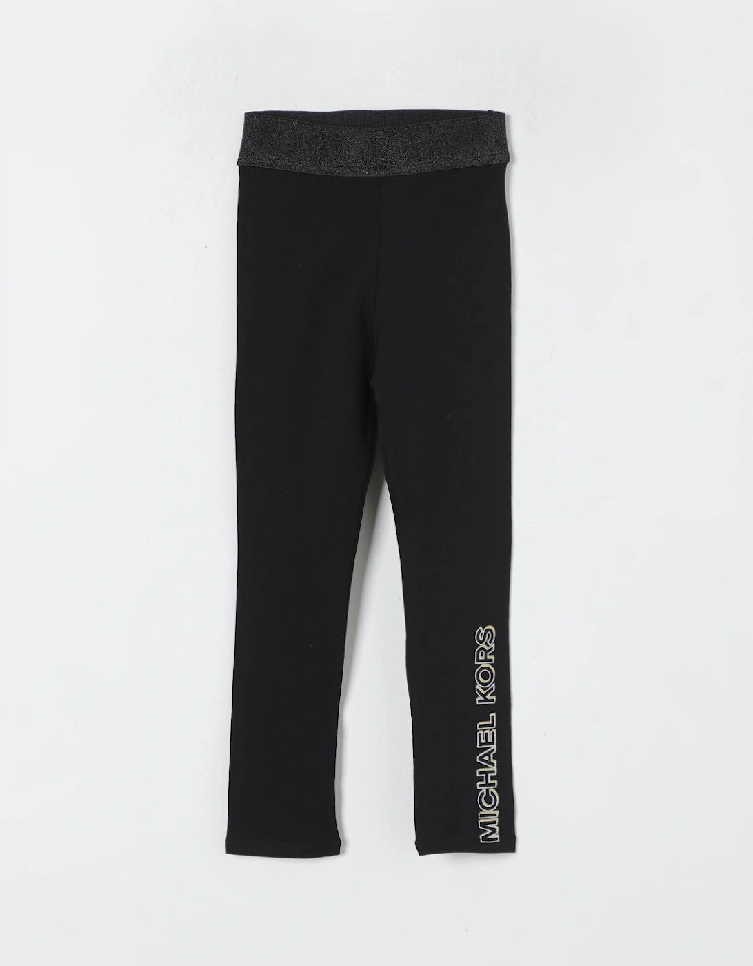 Girls Leggings with Glitter Waistband, 3 of 2