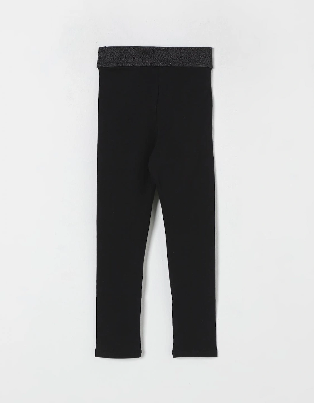 Girls Leggings with Glitter Waistband
