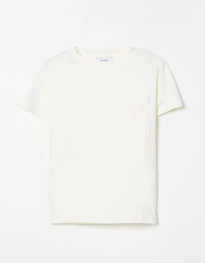 Kids Pocket Tee Embroidered Logo