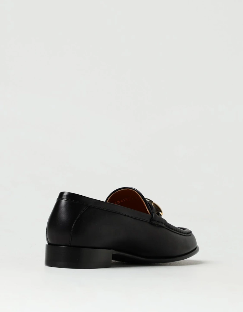 Rockstud Loafers Leather Buckle