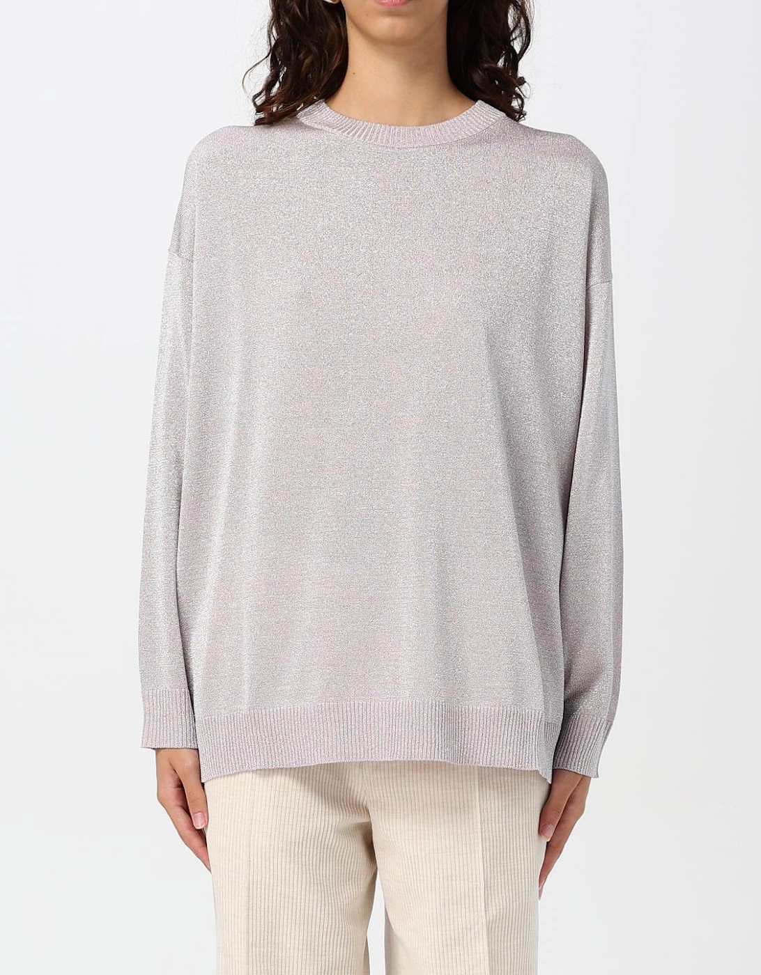 Metallic Knit Pullover Sweater, 5 of 4