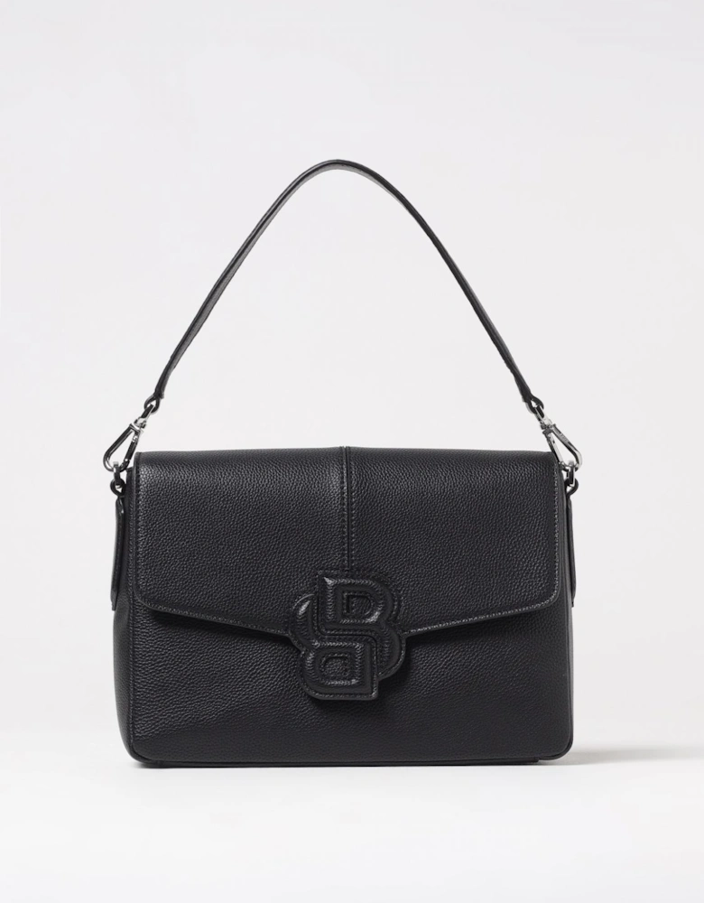 Structured Leather Shoulder Bag
