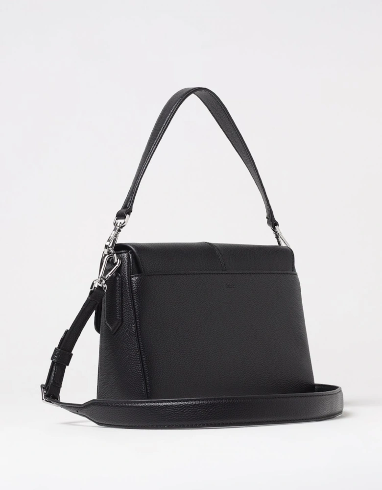 Structured Leather Shoulder Bag