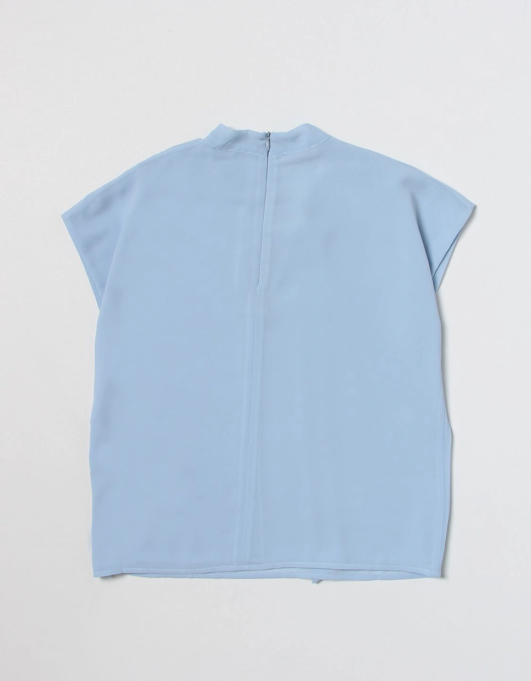 Bow Neck Blouse Short Sleeves