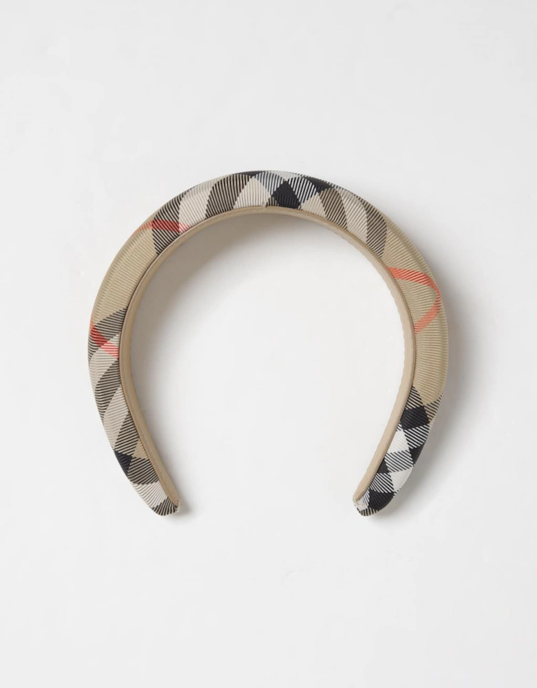 Check Headband Hair Accessory