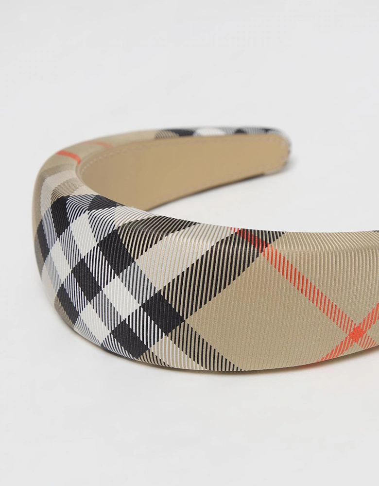 Check Headband Hair Accessory
