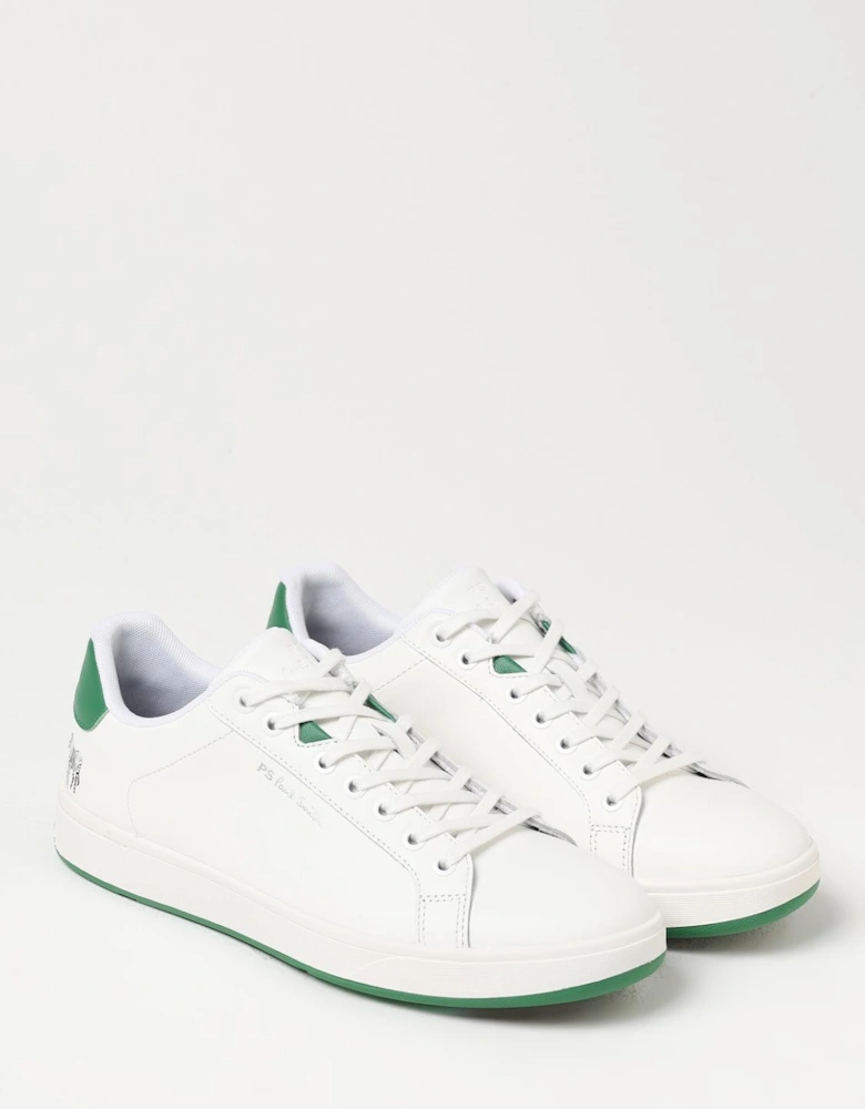 Zebra Print Leather Low Top Sneakers