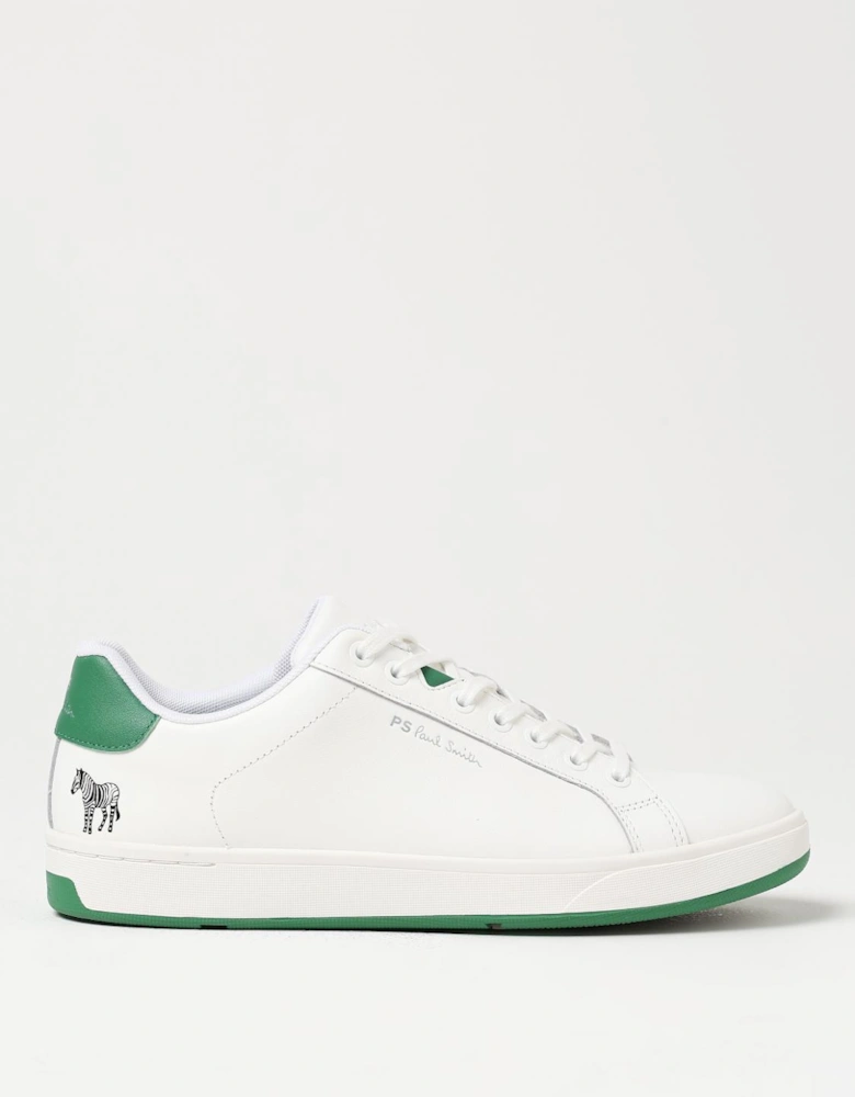 Zebra Print Leather Low Top Sneakers