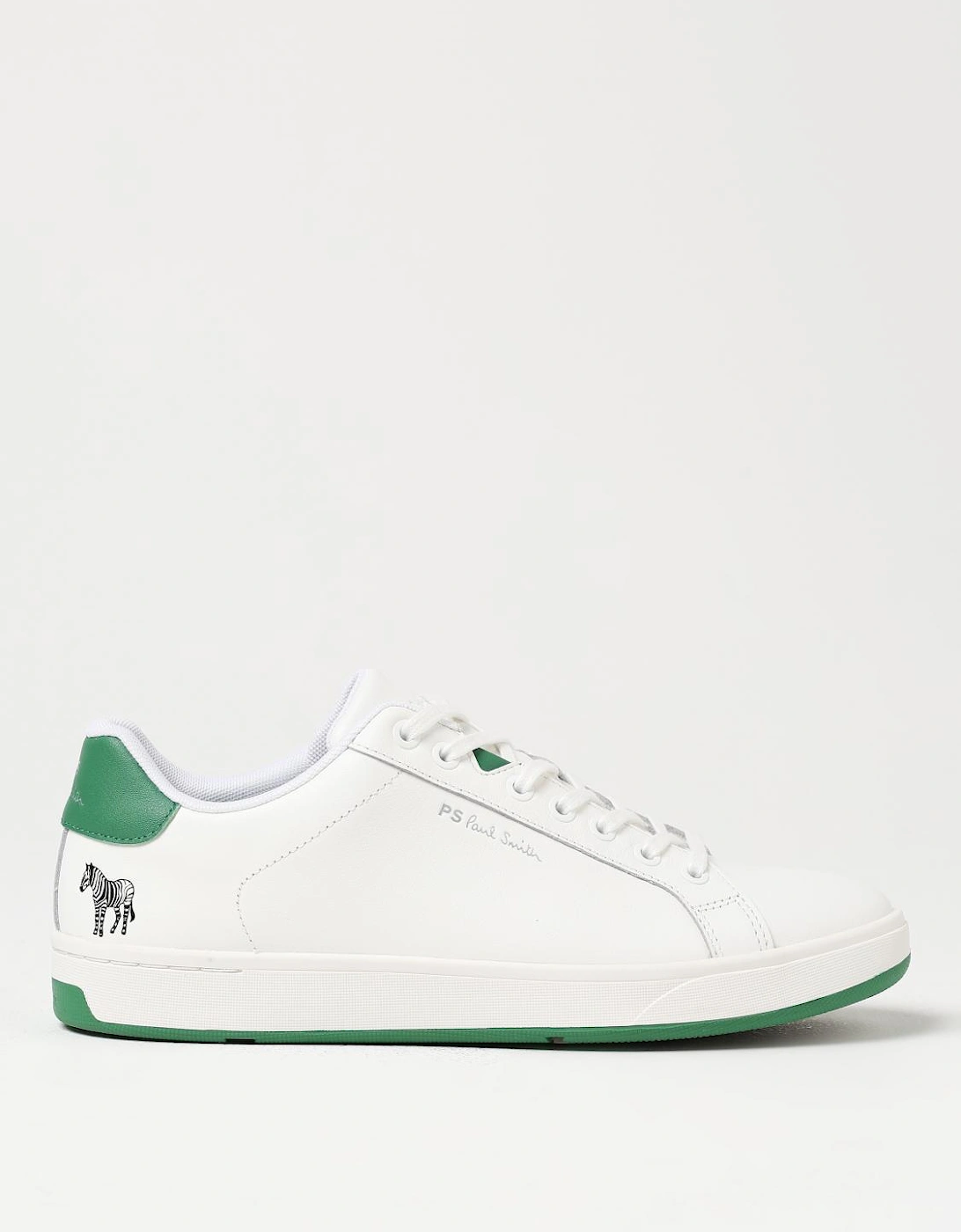 Zebra Print Leather Low Top Sneakers, 4 of 3
