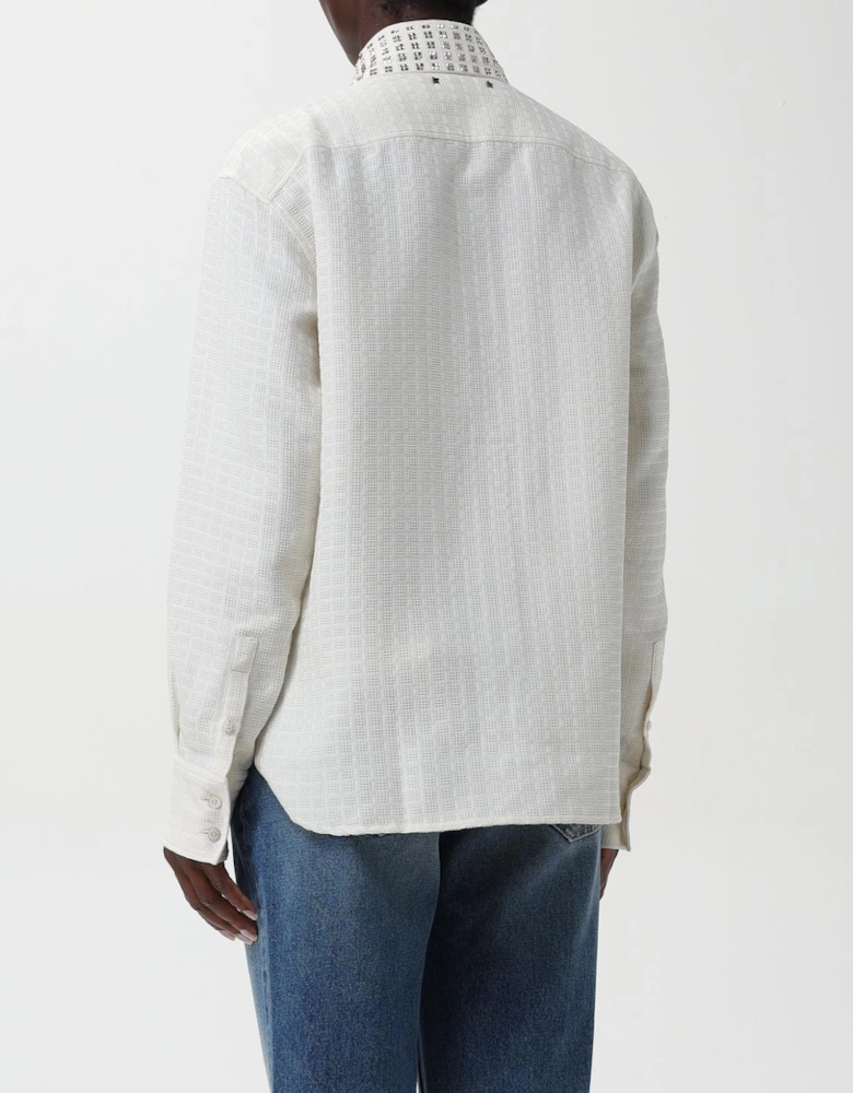 Embellished Collar Cotton Shirt