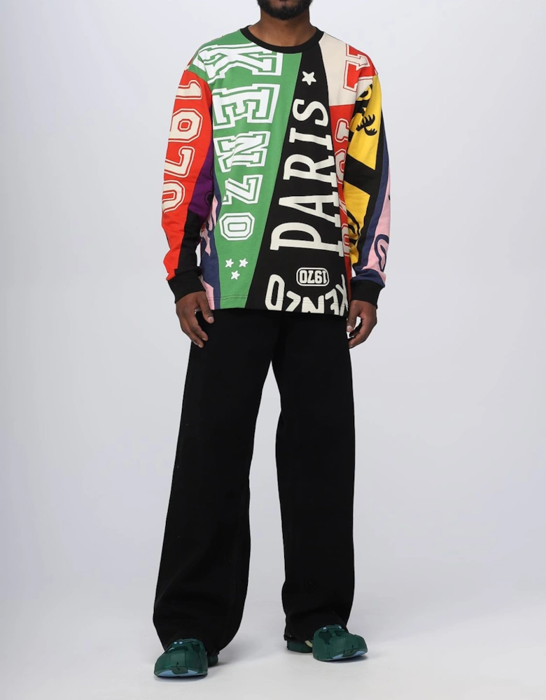 Multicolor Print Long Sleeve Tee
