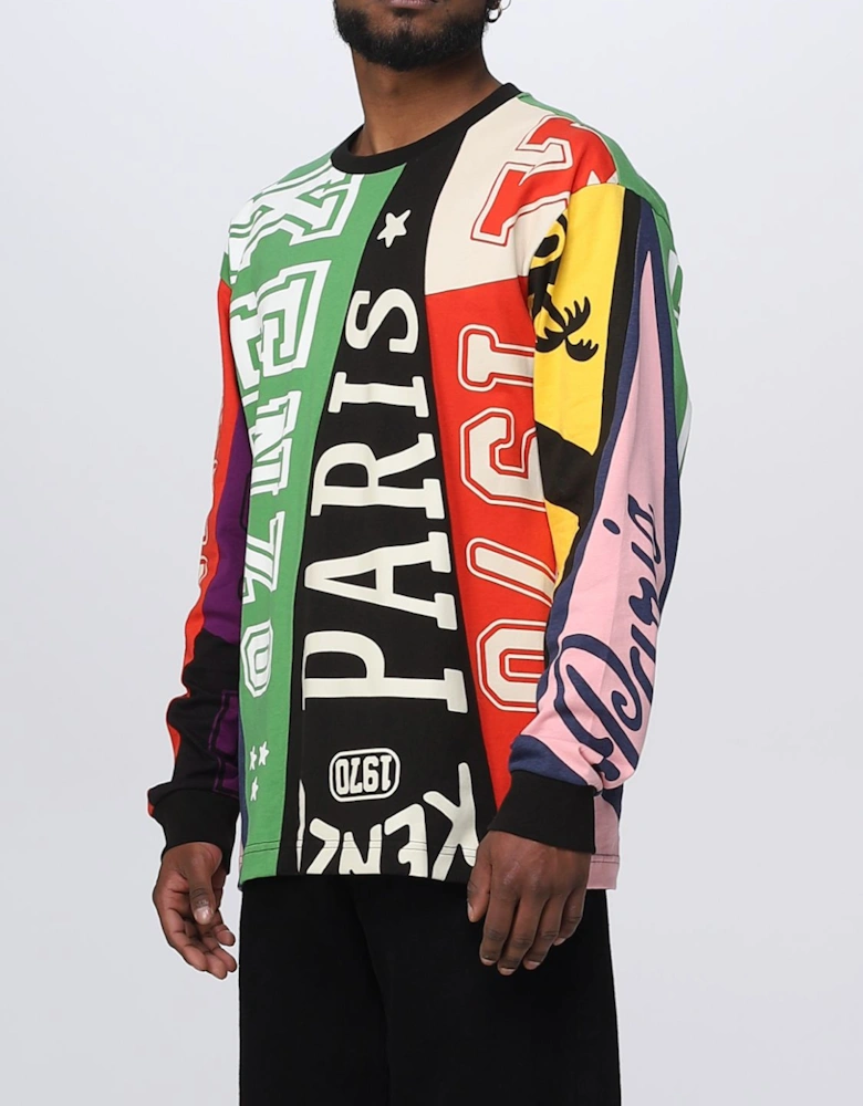 Multicolor Print Long Sleeve Tee