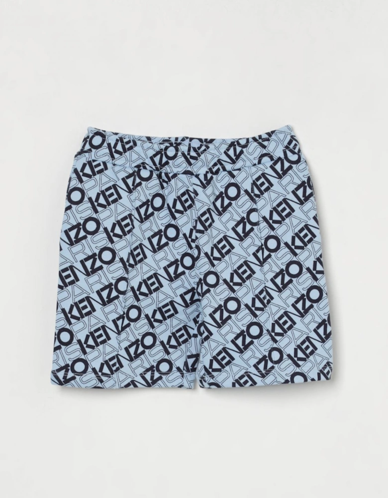 Kids AllOver Logo Print Shorts