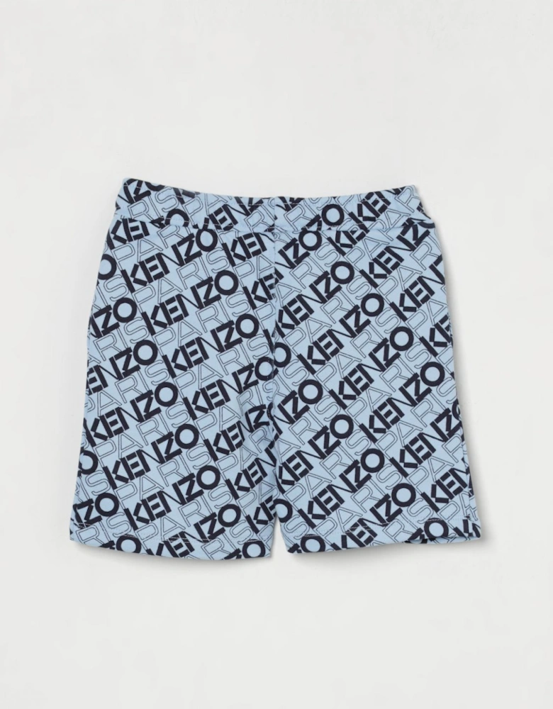 Kids AllOver Logo Print Shorts