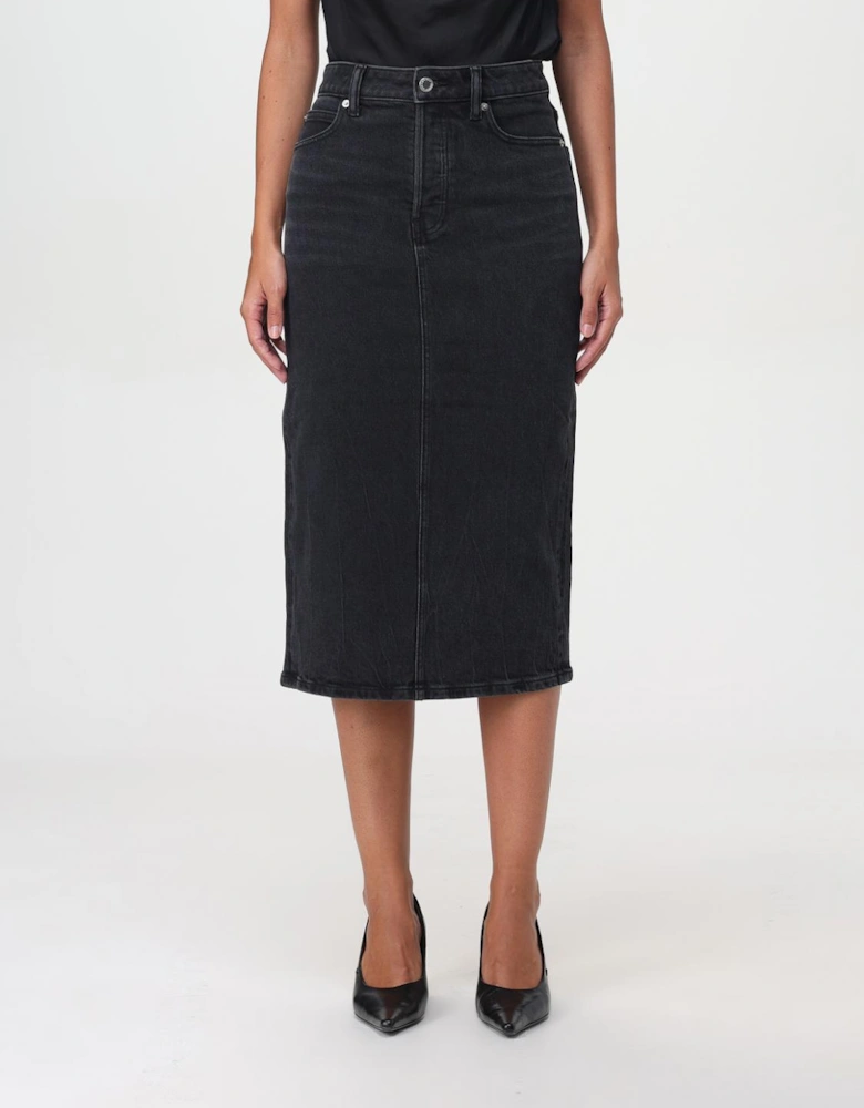Midi Denim Skirt
