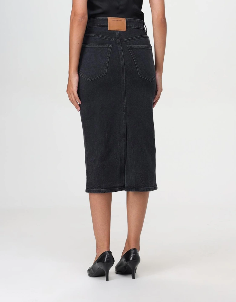 Midi Denim Skirt