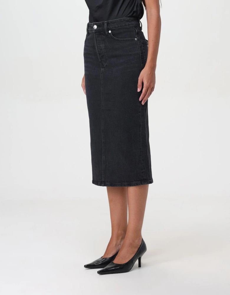 Midi Denim Skirt