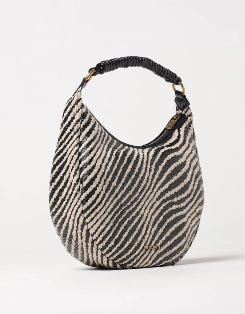 Zebra Straw Shoulder Bag
