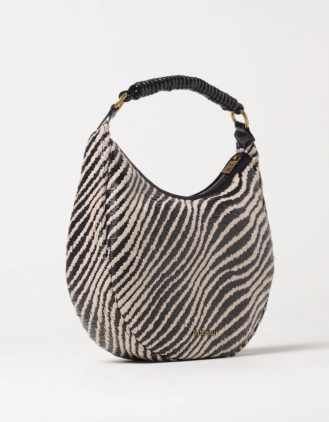 Zebra Straw Shoulder Bag
