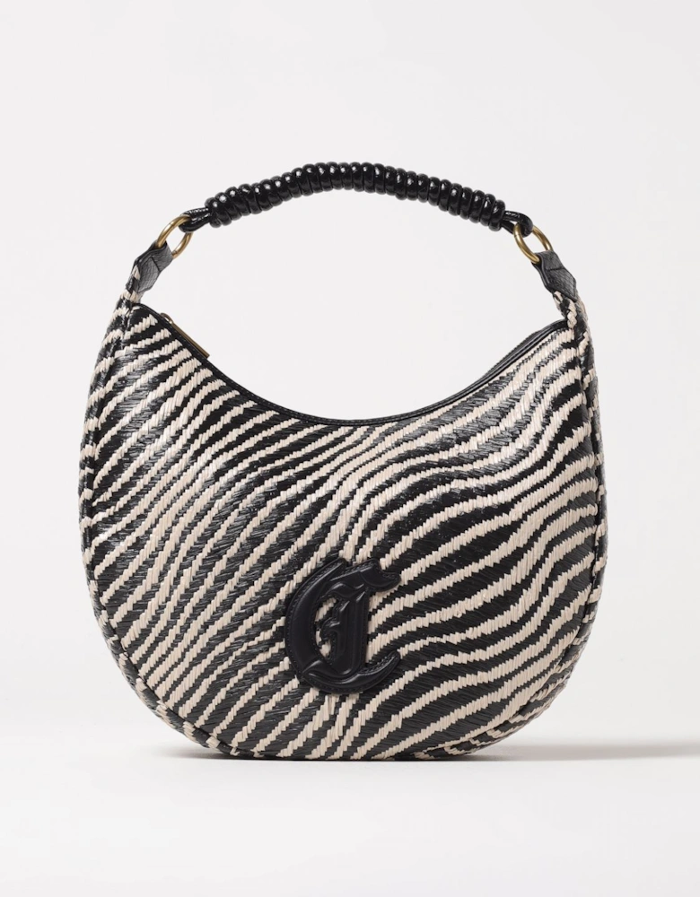 Zebra Straw Shoulder Bag