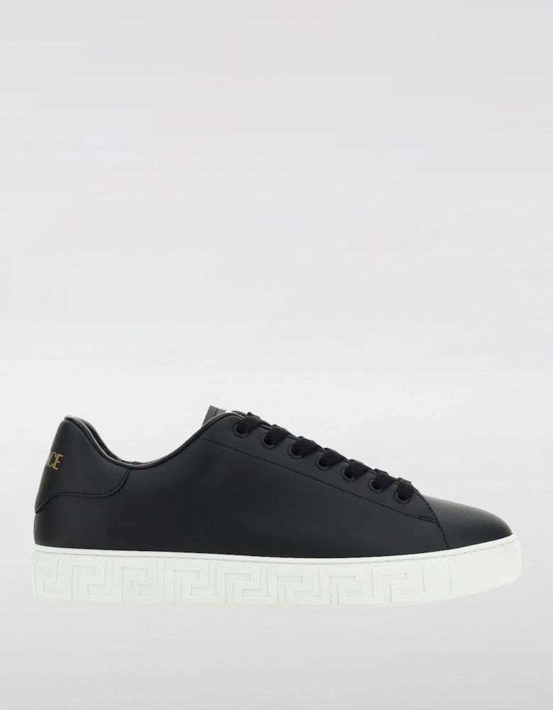Greca Leather Sneakers