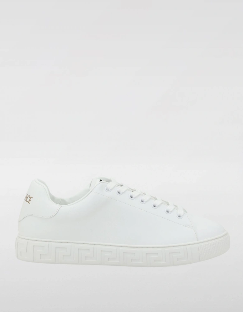 Greca Leather Sneakers
