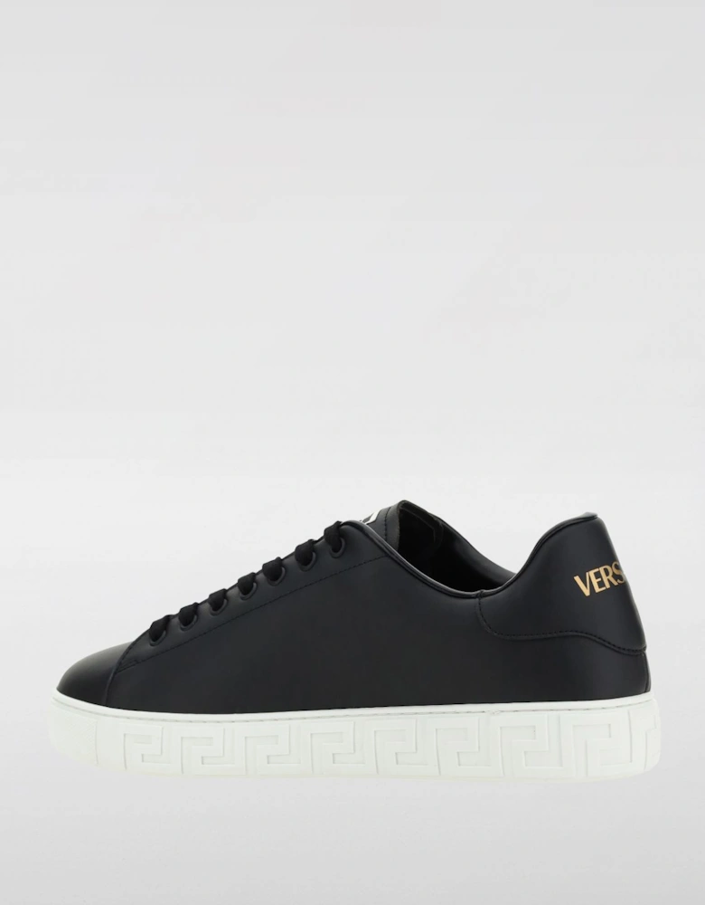 Greca Leather Sneakers