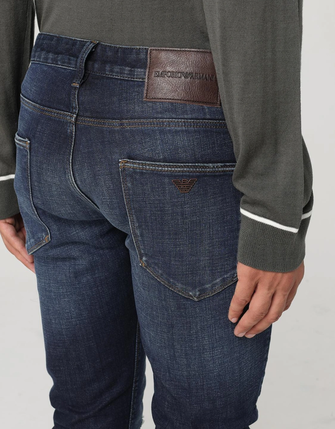Slim Fit Distressed Jeans