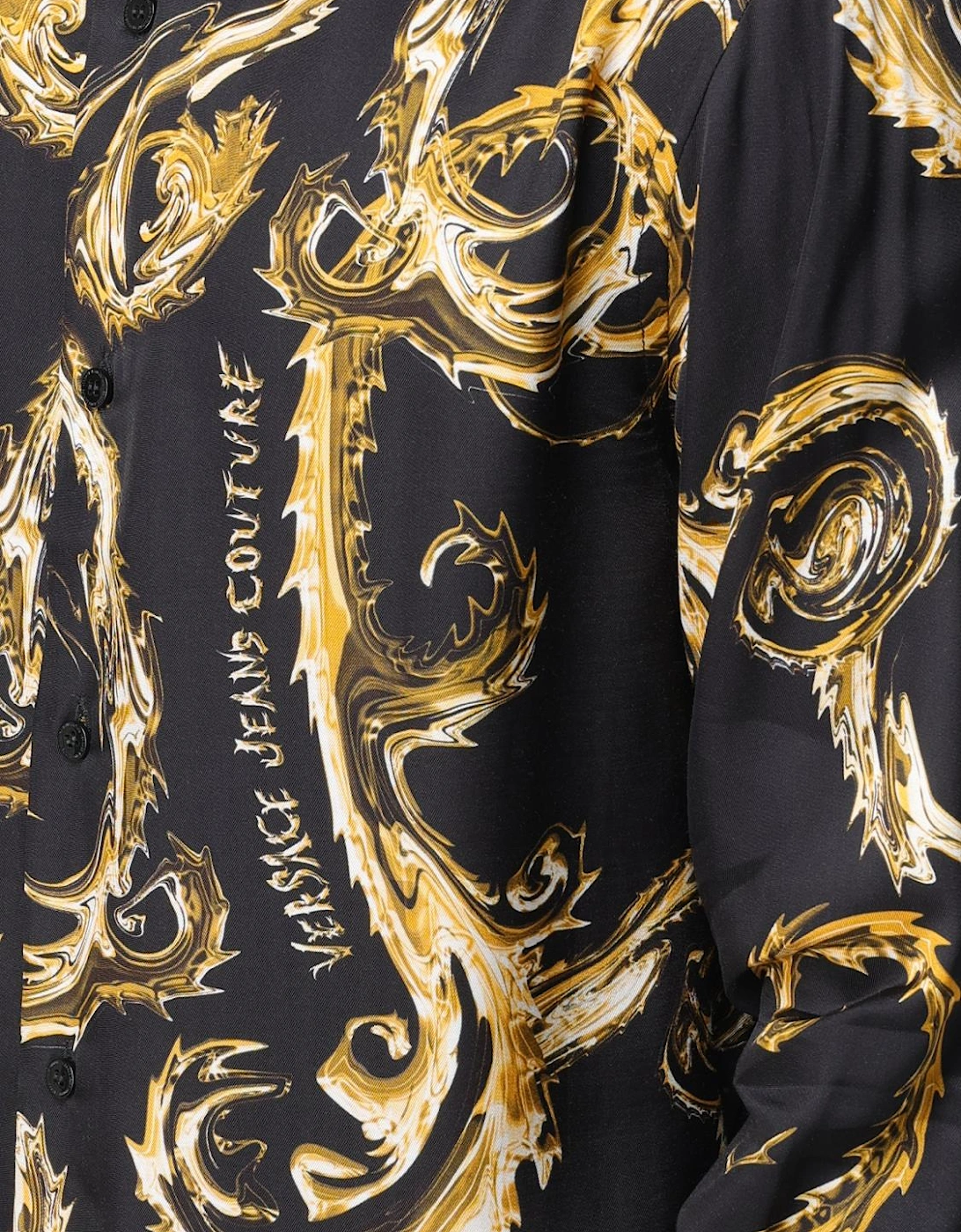 Silk Shirt Baroque Print